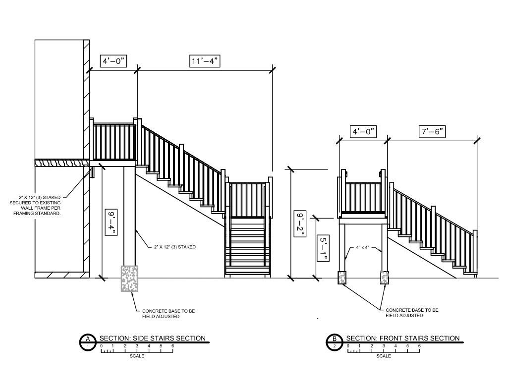 stair permit drawing